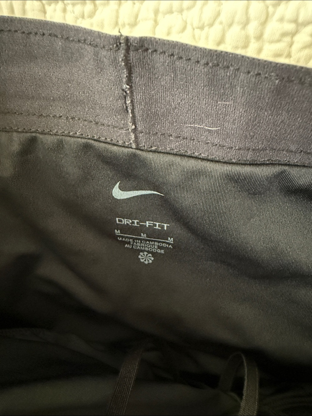 Nike Men's Black Athletic Shorts with Reflective Swoosh - Picture 7 of 8